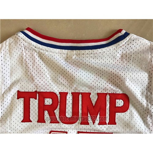 Camiseta USA 1992 Donald Trump #45 Blanco